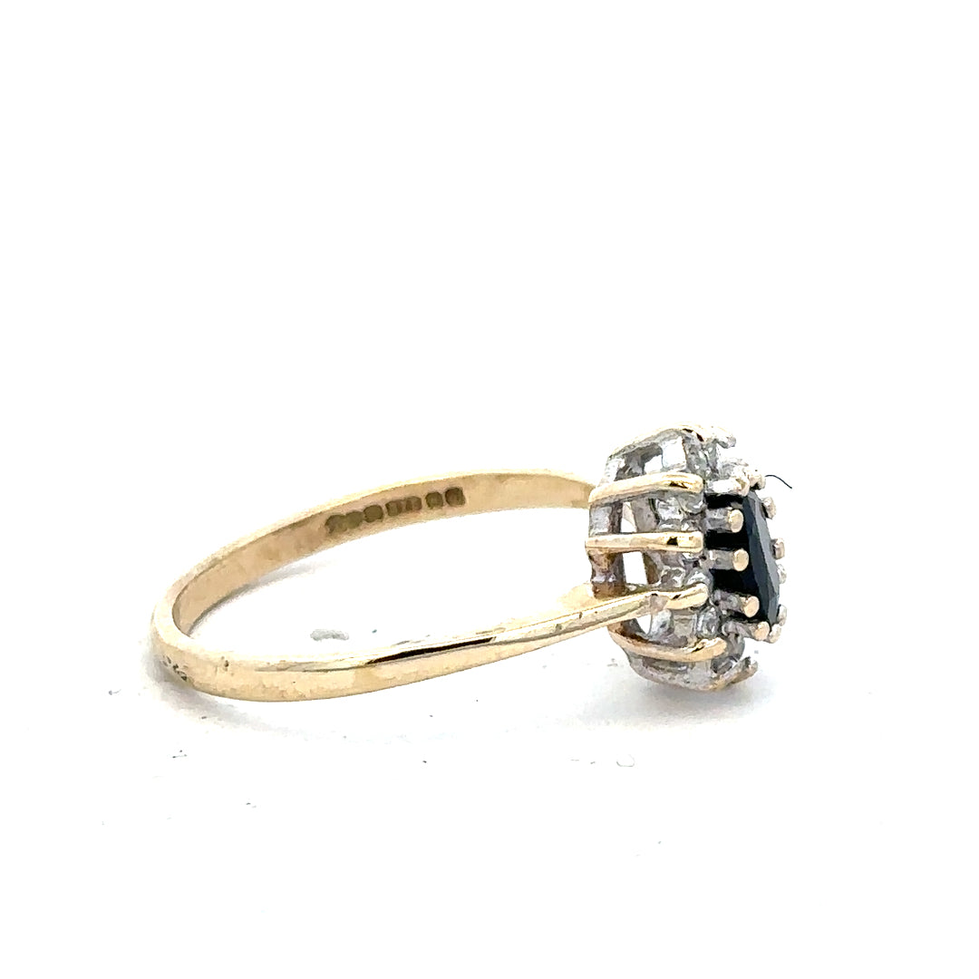 9ct yellow gold ring in size N with a smooth polished band, unbranded jewelry designed for elegant wear