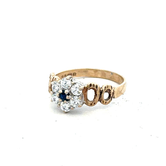 9ct yellow gold ring in size O, featuring a smooth polished band, unbranded jewelry piece.