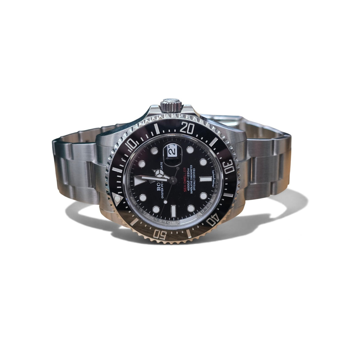 Rolex Sea-Dweller 43mm Ref. 126600 watch with black dial and Oystersteel bracelet, full set, 2017