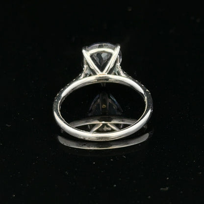 18ct white gold diamond ring in size L1/2 with sparkling diamonds, elegant jewelry piece.