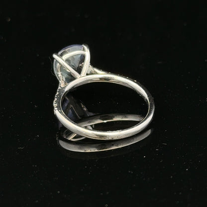 18ct white gold diamond ring size L1/2 with sparkling diamonds, featuring a sleek and elegant design.