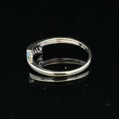 9ct white gold diamond ring size N1/2 with sparkling diamonds, showcasing a elegant design and fine craftsmanship.