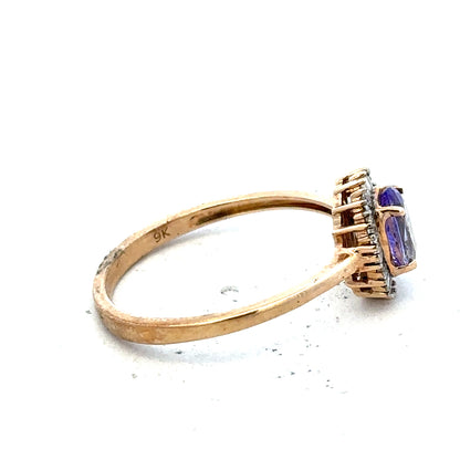 9ct yellow gold diamond ring in size T with sparkling diamonds, showcasing elegant jewelry design.