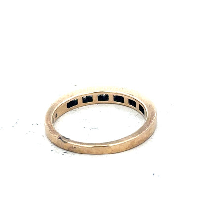 9ct yellow gold diamond ring with 1/4 carat total weight, size J1/2, featuring a sparkling diamond setting.