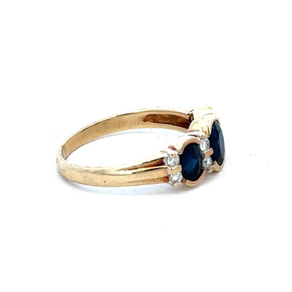 9ct yellow gold diamond ring size L1/2 with sparkling diamonds, showcasing Reeves and Sons jewelry design.