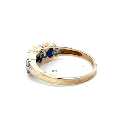 9ct yellow gold diamond ring size L1/2 by Reeves and Sons, featuring a sparkling diamond centerpiece on a polished band