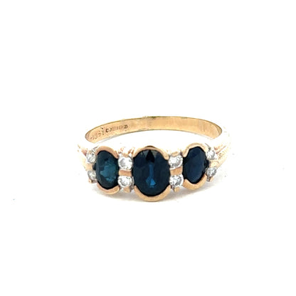 9ct yellow gold diamond ring in size L1/2 featuring a sparkling diamond, crafted by Reeves and Sons.