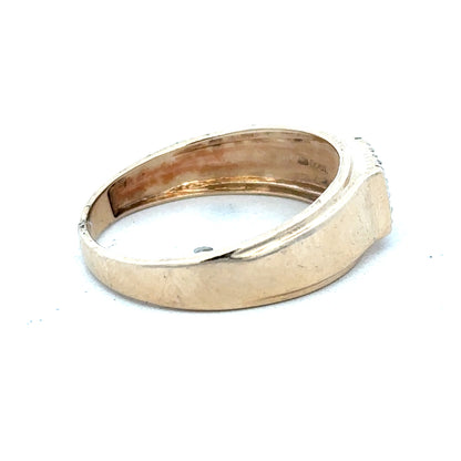 9ct yellow gold diamond ring size V (sh25274l)