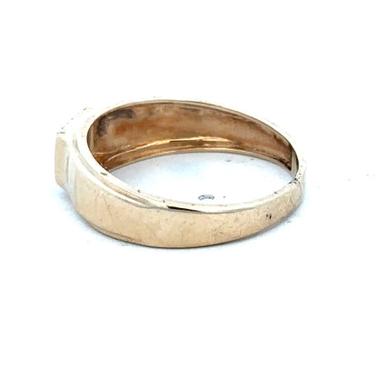 9ct yellow gold diamond ring size V (sh25274l)