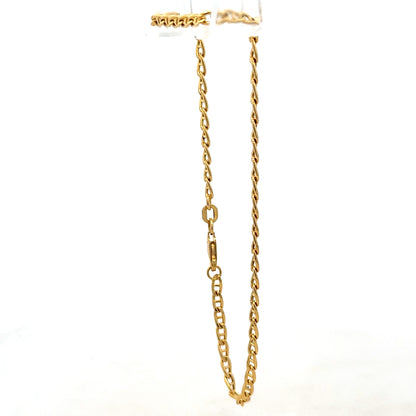 9ct yellow gold bracelet weighing 2.2g, featuring a delicate chain design, from Reeves and Sons.