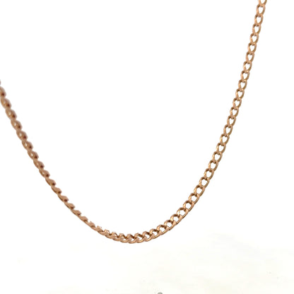9ct yellow gold chain weighing 15.8g, crafted by Reeves and Sons, displayed against a neutral background