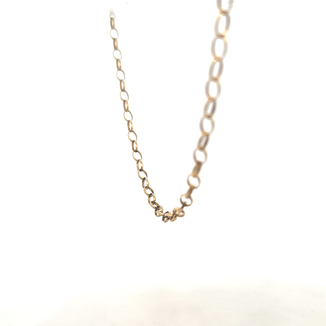 9ct yellow gold belcher chain 5.6g (sh26885b)