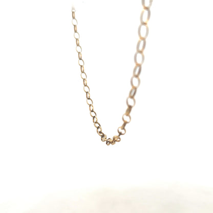 9ct yellow gold belcher chain 5.6g (sh26885b)