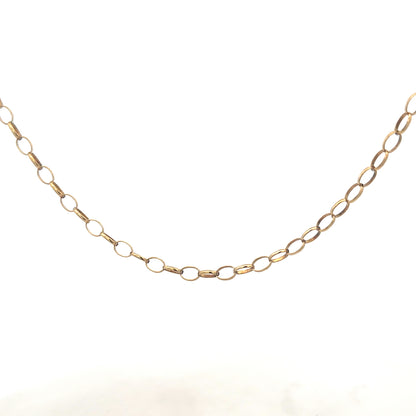 9ct yellow gold belcher chain 5.6g (sh26885b)