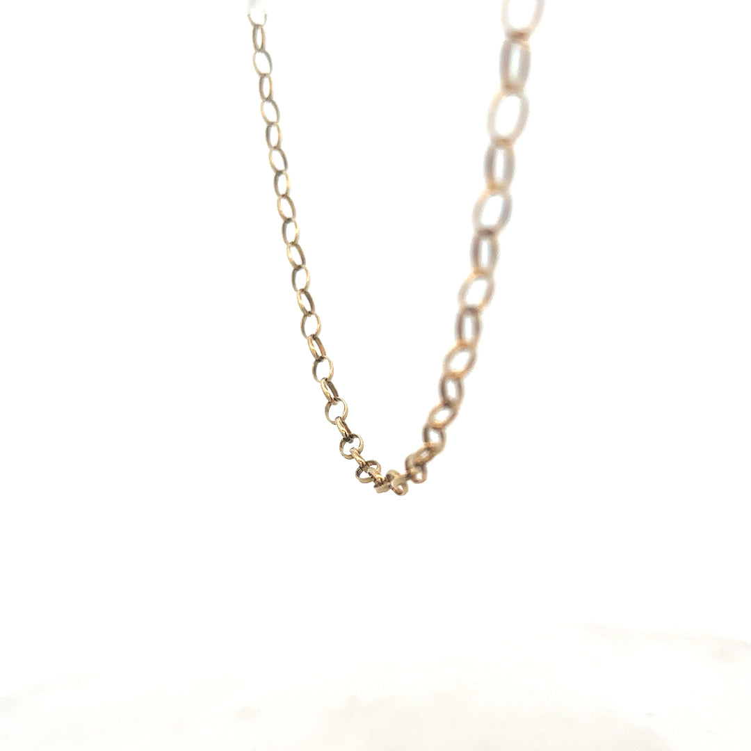 9ct yellow gold belcher chain 5.6g (sh26885b)