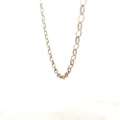 9ct yellow gold belcher chain 5.6g (sh26885b)