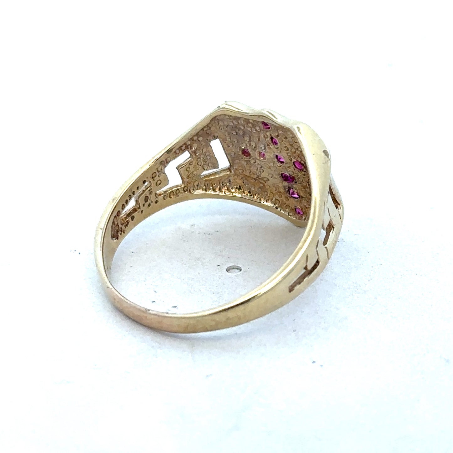 9ct yellow gold ring size Y (sh25313l)