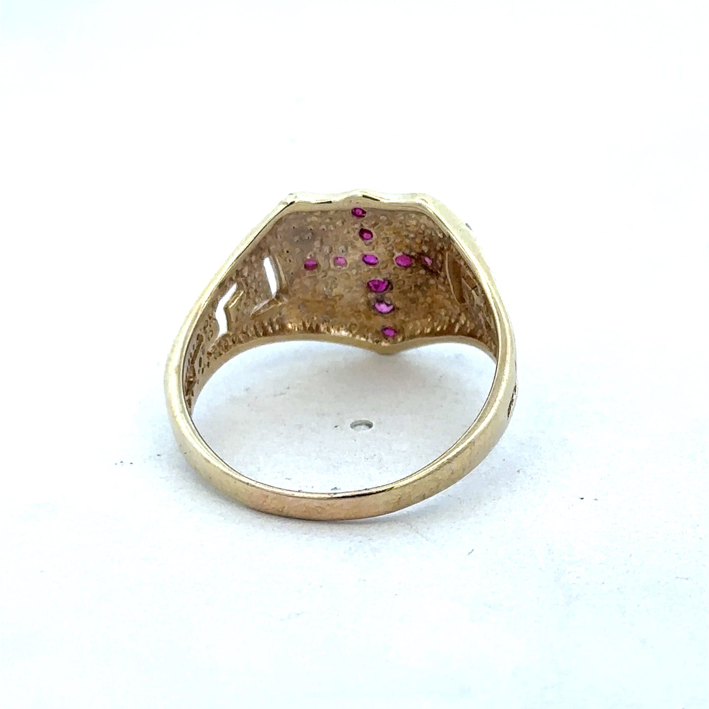 9ct yellow gold ring size Y (sh25313l)