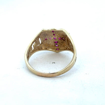 9ct yellow gold ring size Y (sh25313l)