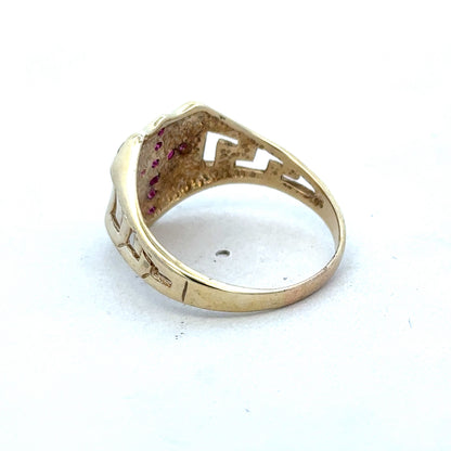 9ct yellow gold ring size Y (sh25313l)