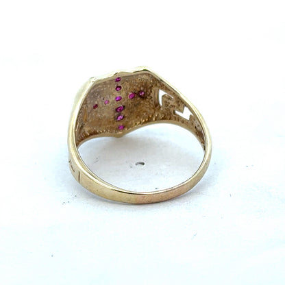 9ct yellow gold ring size Y (sh25313l)