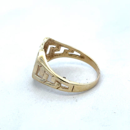9ct yellow gold ring size Y (sh25313l)