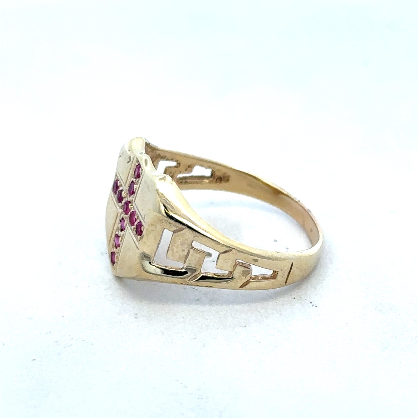 9ct yellow gold ring size Y (sh25313l)