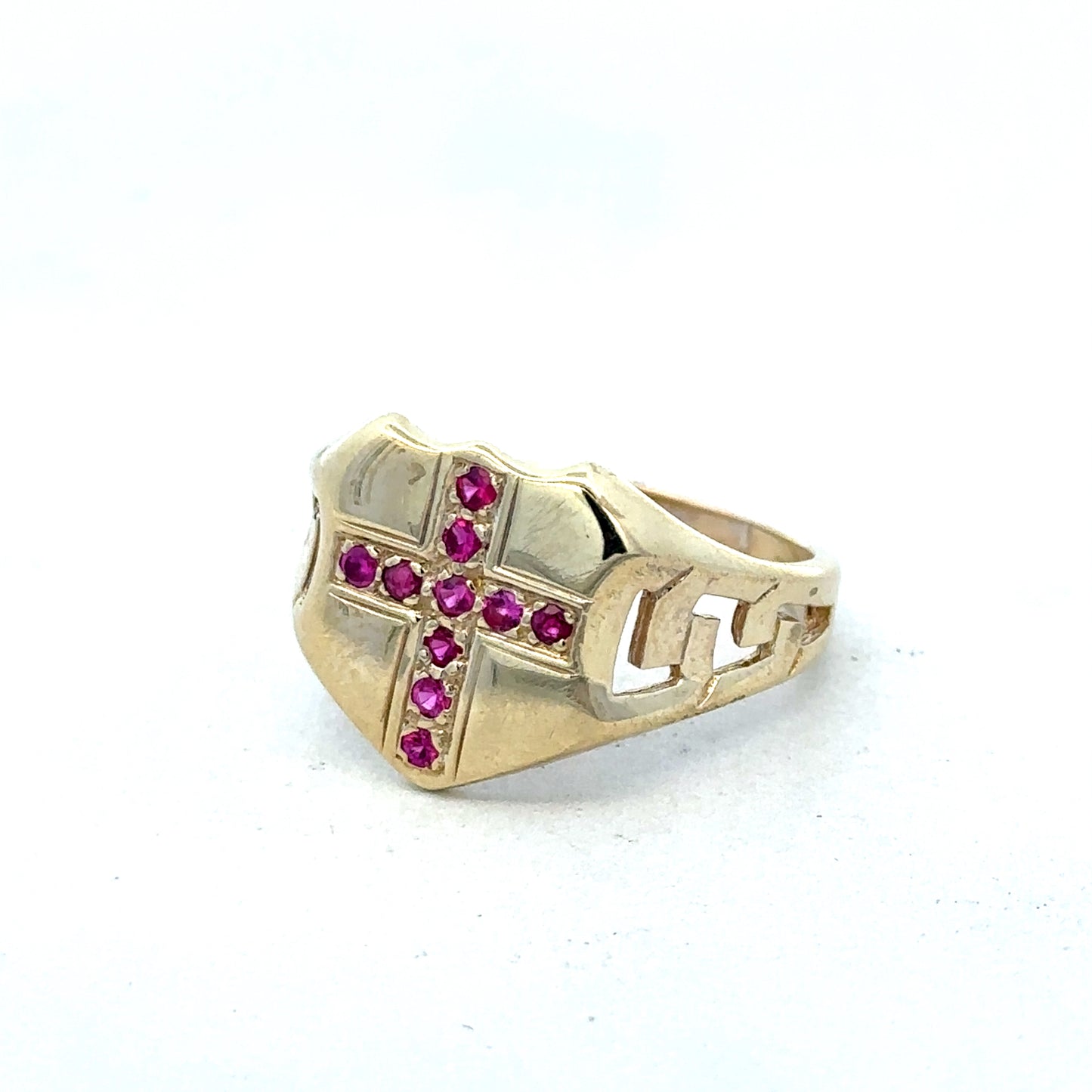 9ct yellow gold ring size Y (sh25313l)