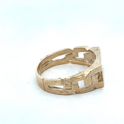 9ct yellow gold ring size Y (sh26330b)