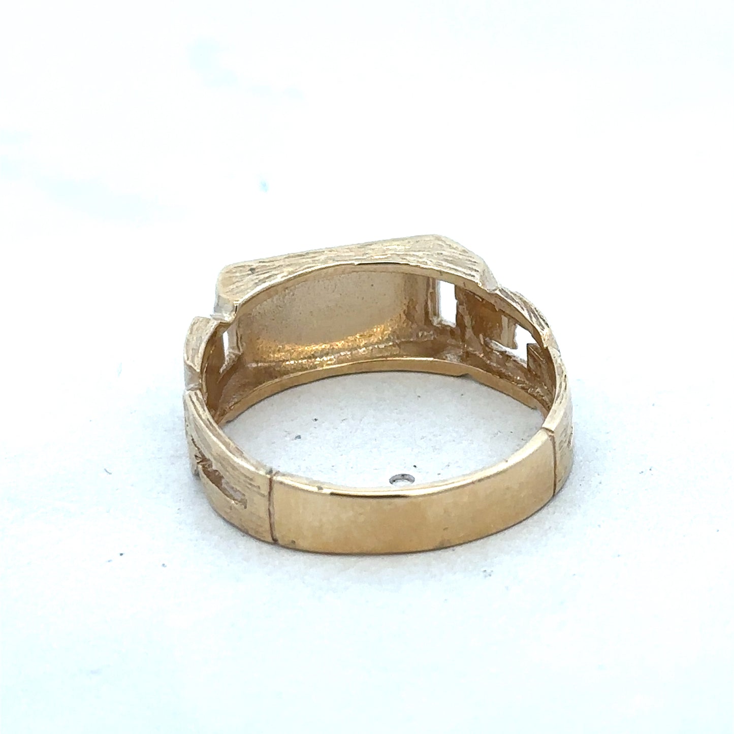 9ct yellow gold ring size Y (sh26330b)