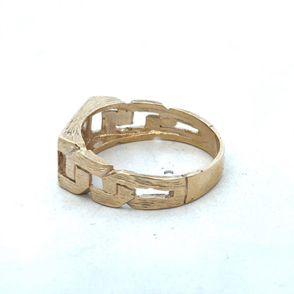 9ct yellow gold ring size Y (sh26330b)