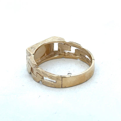9ct yellow gold ring size Y (sh26330b)
