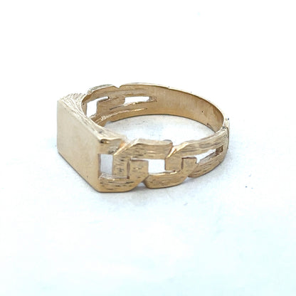 9ct yellow gold ring size Y (sh26330b)