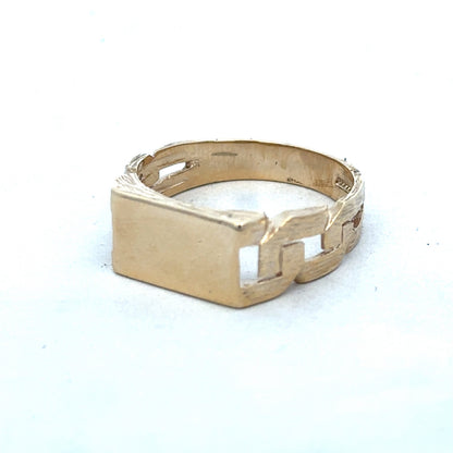 9ct yellow gold ring size Y (sh26330b)