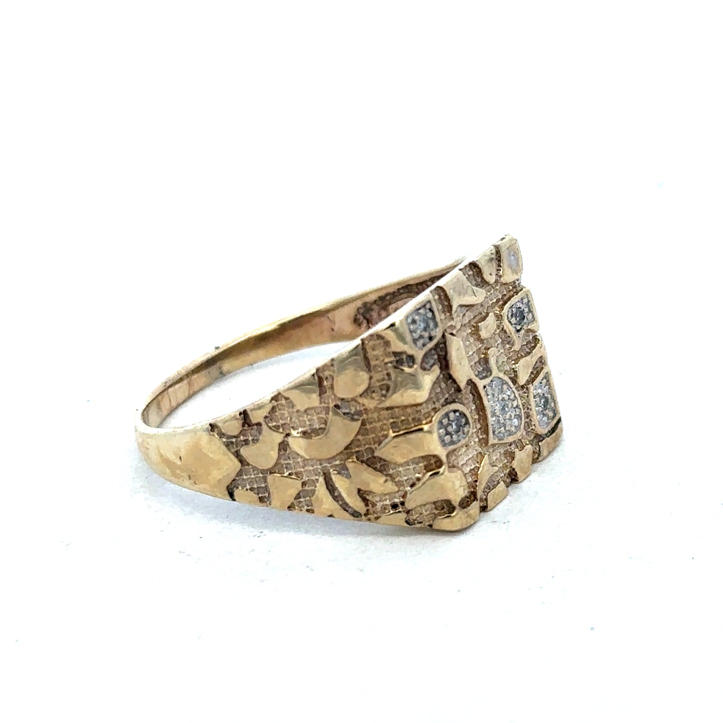 9ct yellow gold diamond ring size Z (sh25257l)