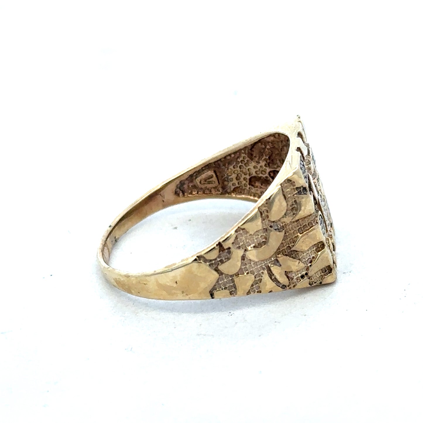 9ct yellow gold diamond ring size Z (sh25257l)