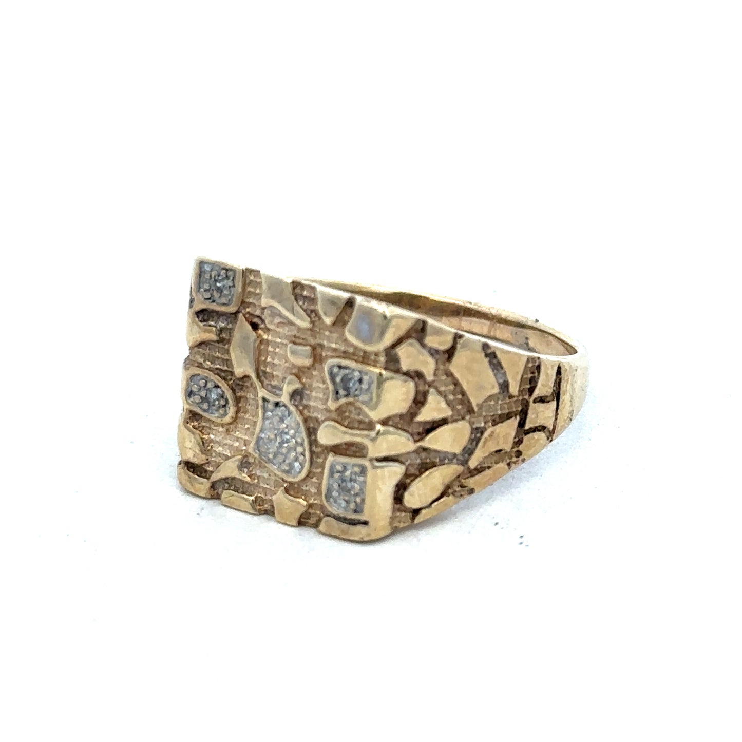 9ct yellow gold diamond ring size Z (sh25257l)