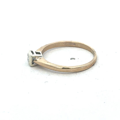 9ct yellow gold diamond ring sh24868l