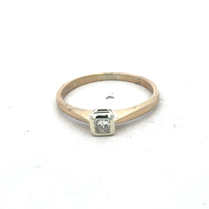 9ct yellow gold diamond ring sh24868l