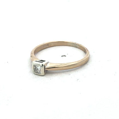 9ct yellow gold diamond ring sh24868l