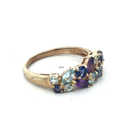 9ct yellow gold gemstone ring sh26743b