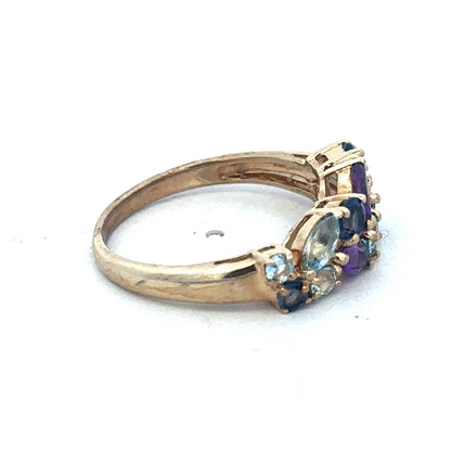 9ct yellow gold gemstone ring sh26743b
