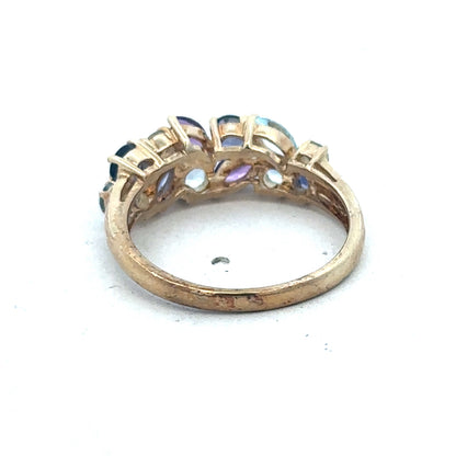 9ct yellow gold gemstone ring sh26743b