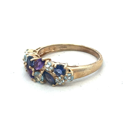 9ct yellow gold gemstone ring sh26743b
