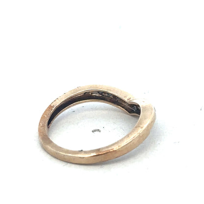 9ct yellow gold diamond wishbone ring sh26774b