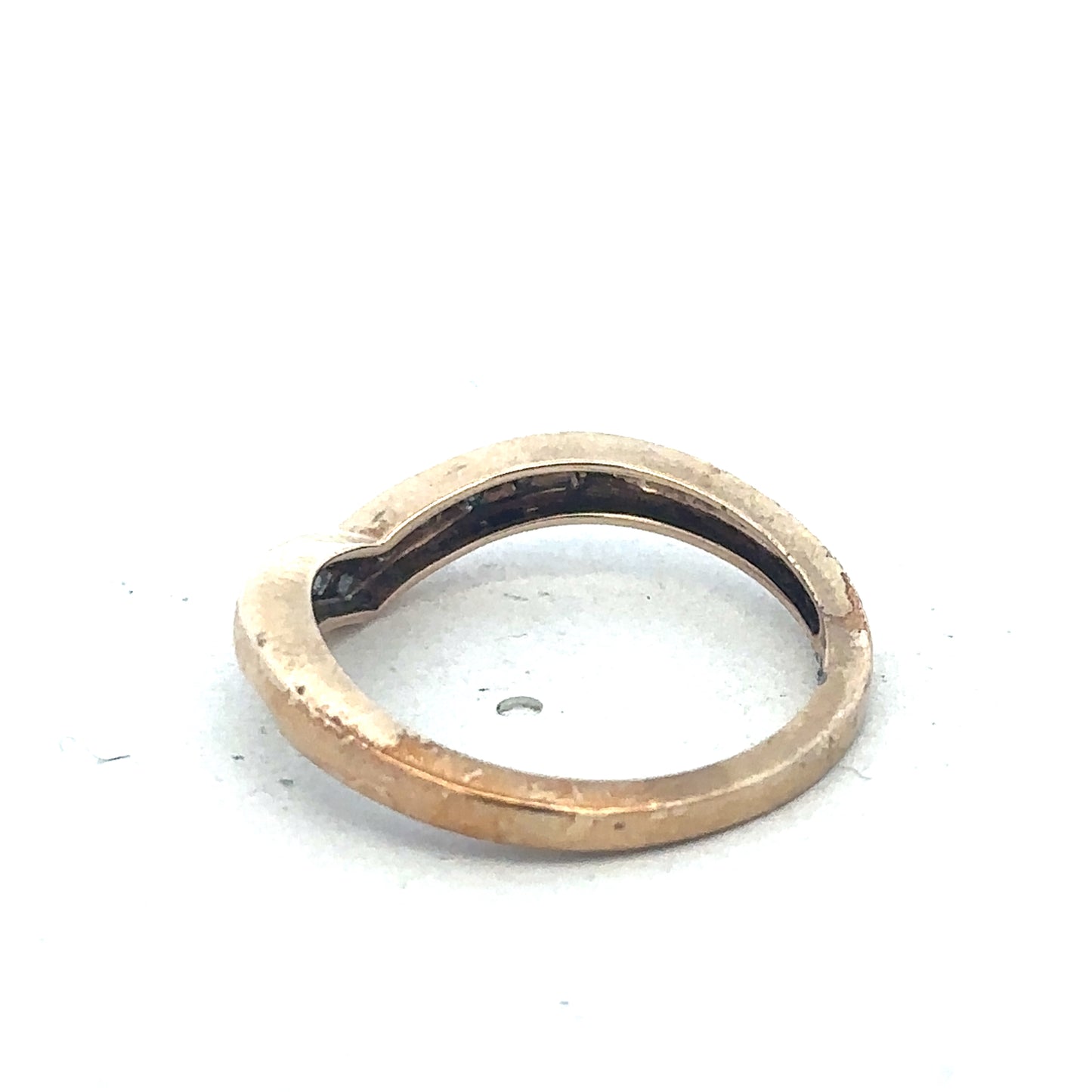 9ct yellow gold diamond wishbone ring sh26774b