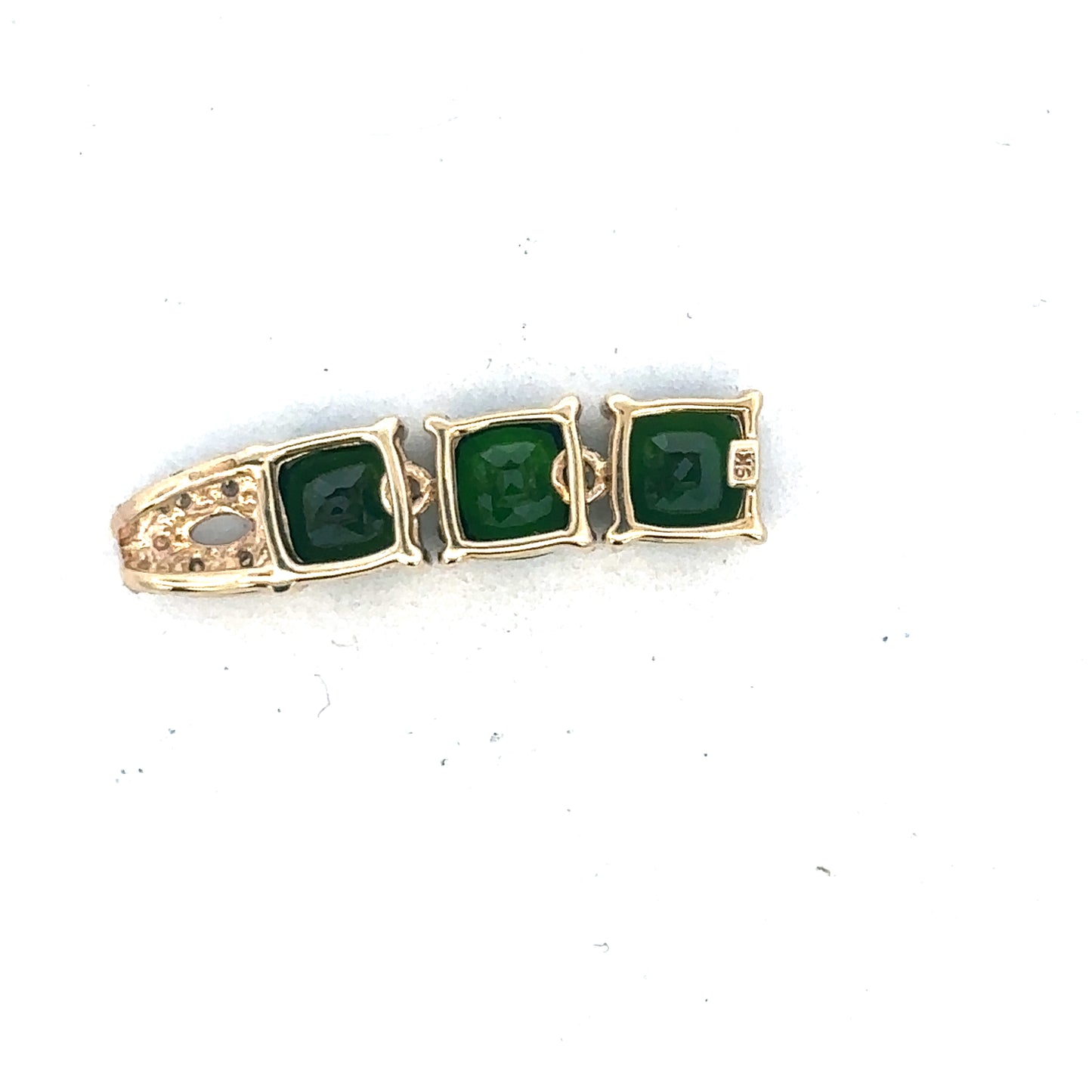 9ct yellow gold diamond pendant by Reeves and Sons, showcasing a sparkling diamond set in a elegant gold pendant.