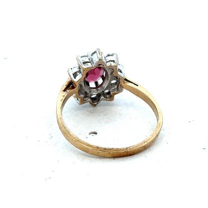 9ct yellow gold ring in size N, featuring a smooth band design, by Reeves and Sons.