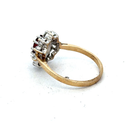 9ct yellow gold ring size N from Reeves and Sons, showcasing a smooth, polished band with a shiny finish.