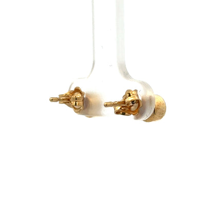 Reeves and Sons 18ct gold lab-grown diamond stud earrings with 0.84 carats, set in classic design, shown from front view.